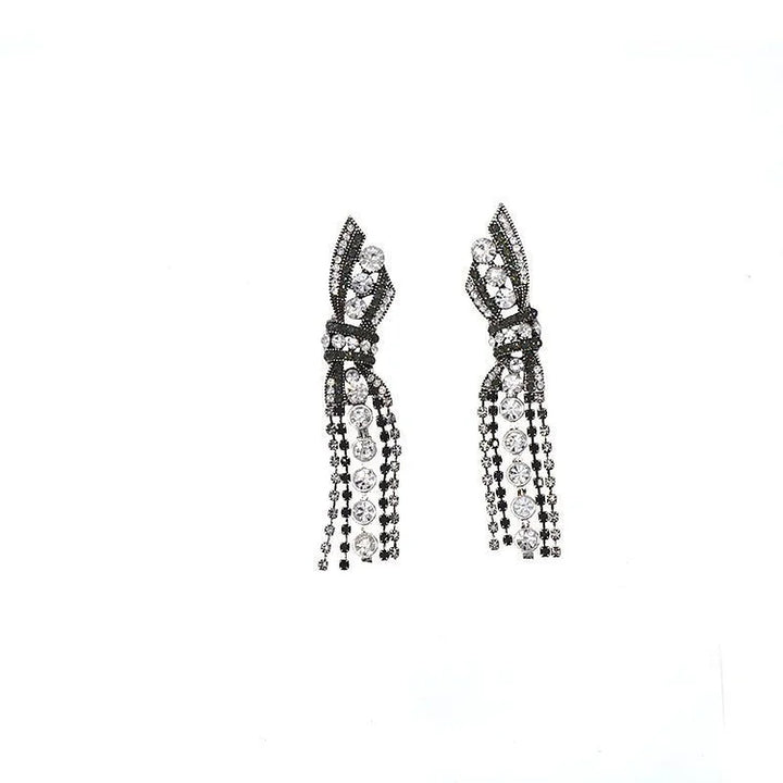 Stunning Drop Earrings with Butterfly Bow - Annelise-State of Style