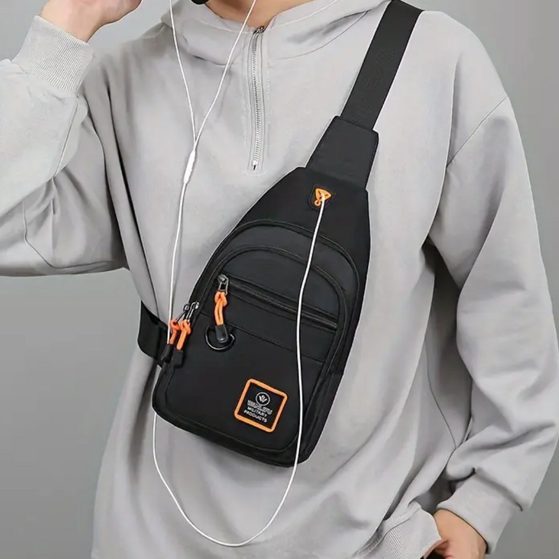Sturdy Men's Shoulder Bag - UrbanTrail-Blue-State of Style