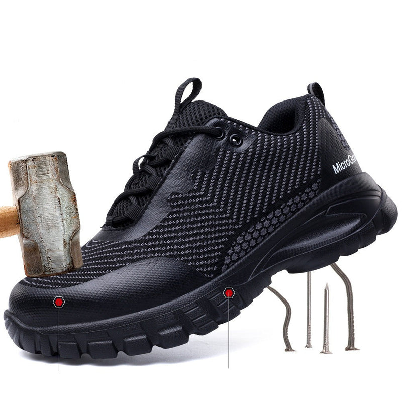 Sturdy Safety Shoes for Men - Jasper-Black 3-5-State of Style