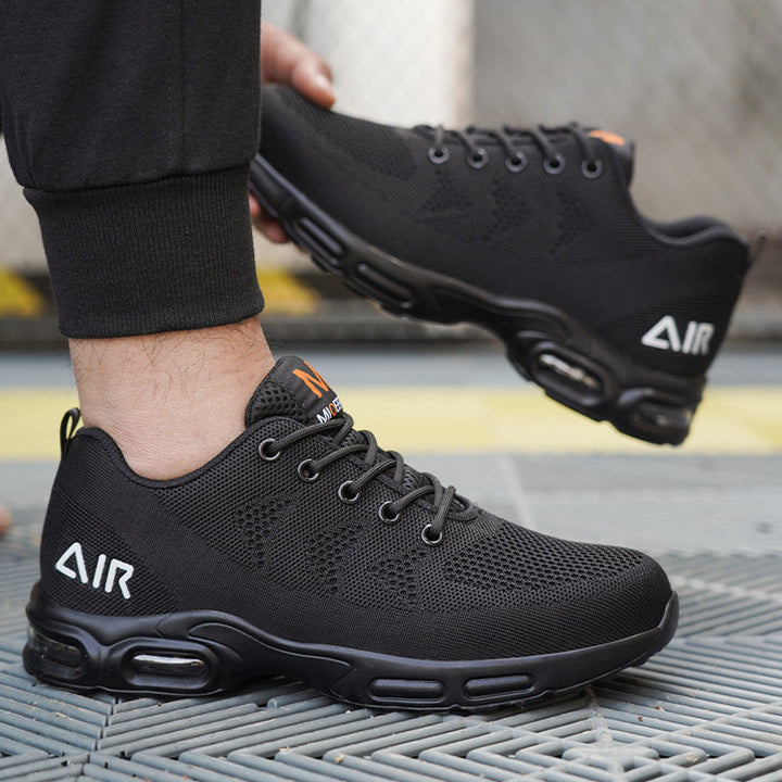 Sturdy Safety Shoes for Men - Jasper-Black-5-State of Style