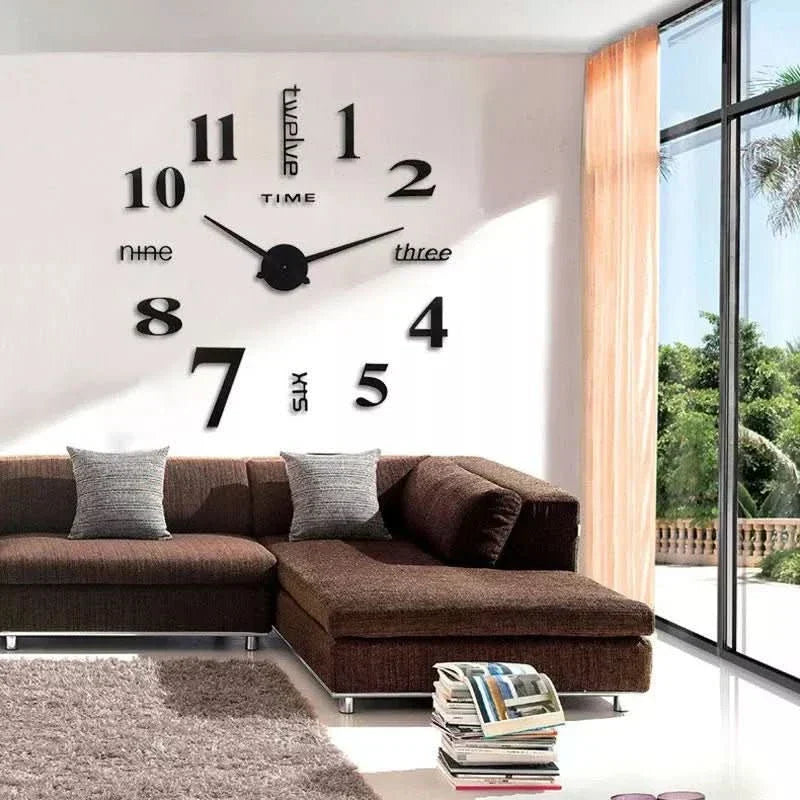 Stylish 3D Wall Clock - TimeFlow-Variant 3-Small (40 cm)-State of Style