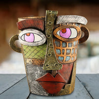 Stylish Abstract Art Plant Pot Ornaments - RetroVisage-Antique-State of Style