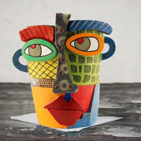 Stylish Abstract Art Plant Pot Ornaments - RetroVisage-Normal-State of Style
