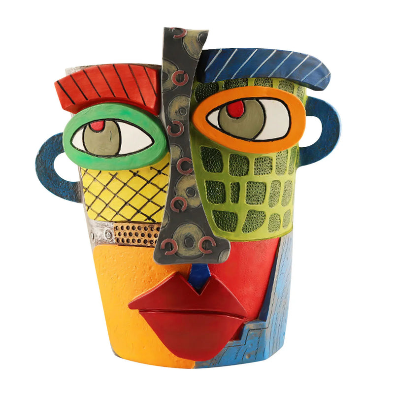 Stylish Abstract Art Plant Pot Ornaments - RetroVisage-Normal-State of Style
