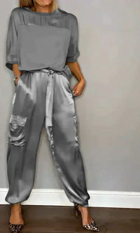 Stylish & Airy Women's Satin Jumpsuit for Special Occasions – Yasmina-Gray-S-State of Style