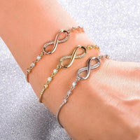 Stylish and Adjustable Infinity Bracelet - Nova-Gold-State of Style