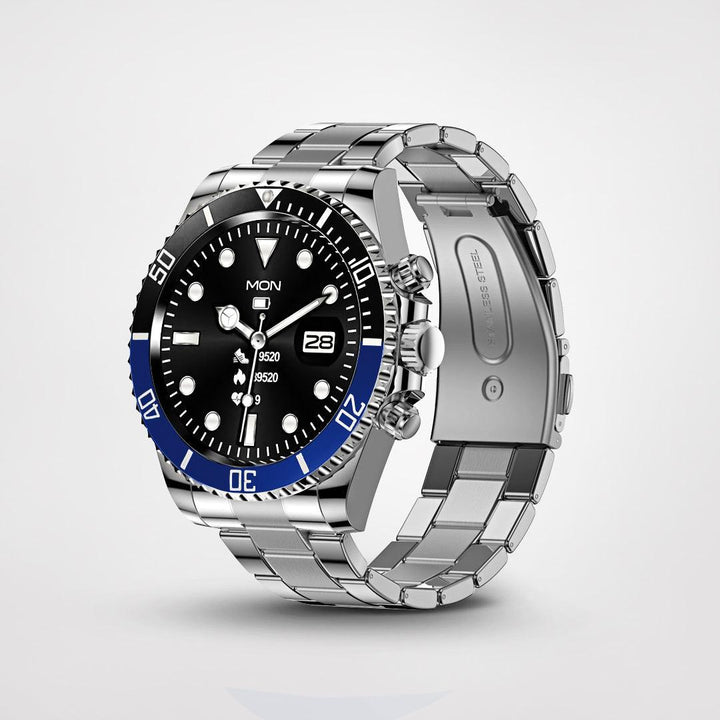 Stylish and Advanced Smartwatch - PowerFit-Black/Blue-State of Style