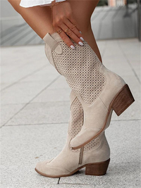 Stylish and Breathable Cowboy Boots - Savannah-Khaki-3.0-State of Style