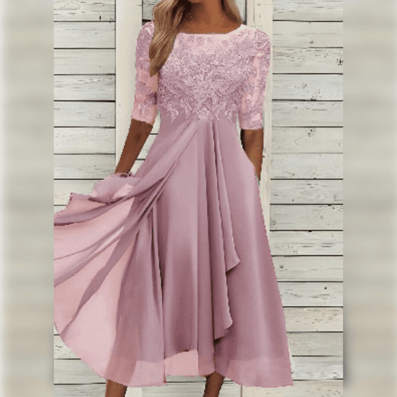 Stylish and Comfortable Dress - Lilac-Pink-XS-State of Style