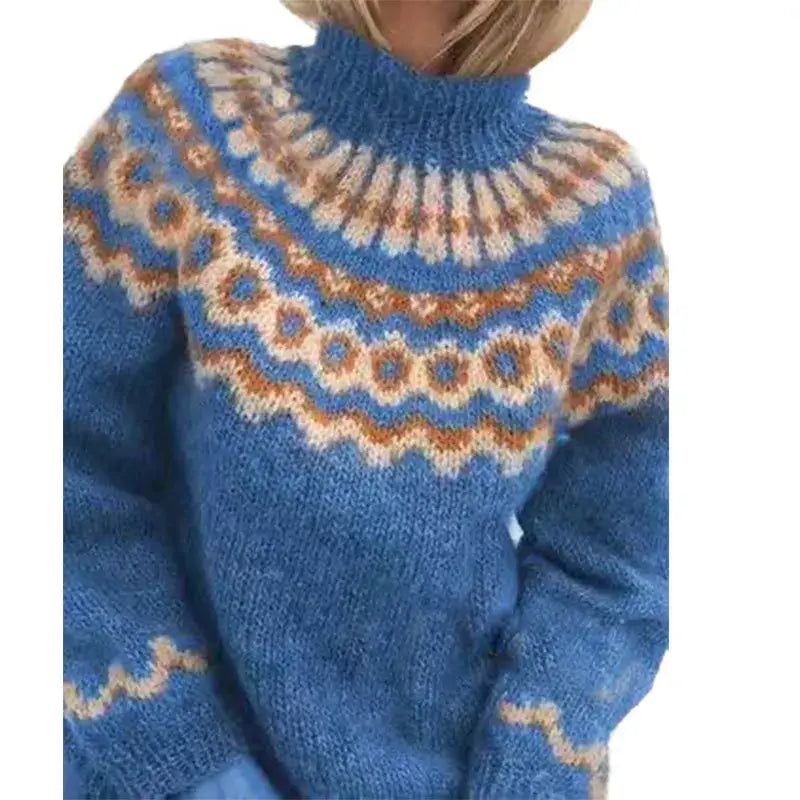 Stylish and Comfortable Jumper - Sofia-Blue-S-State of Style
