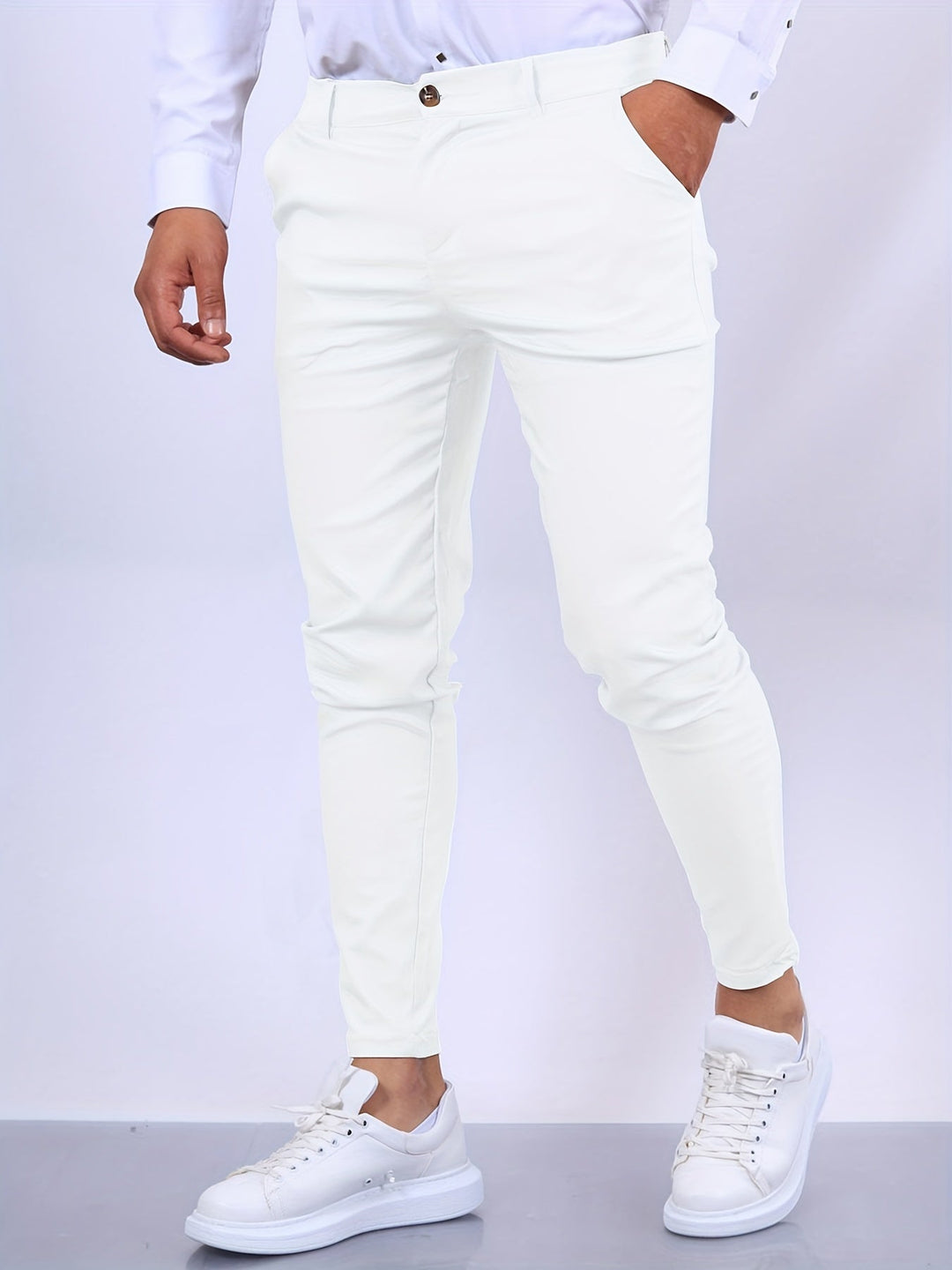 Stylish and Comfortable Men's Chino - Noah-White-S-State of Style