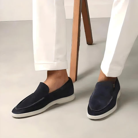 Stylish and Comfortable Suede Loafers for Men - Milo-Khaki-6.0-State of Style