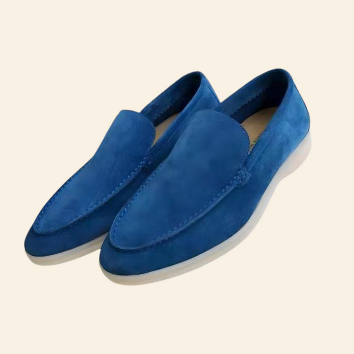 Stylish and Comfortable Suede Loafers - Mason-Blue-8-State of Style