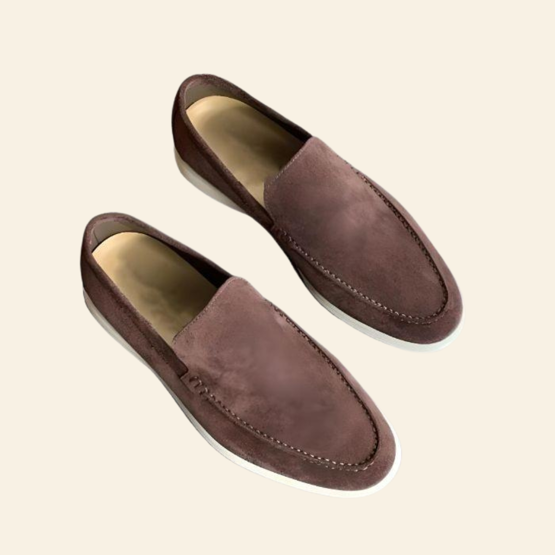 Stylish and Comfortable Suede Loafers - Mason-Chestnut-8-State of Style