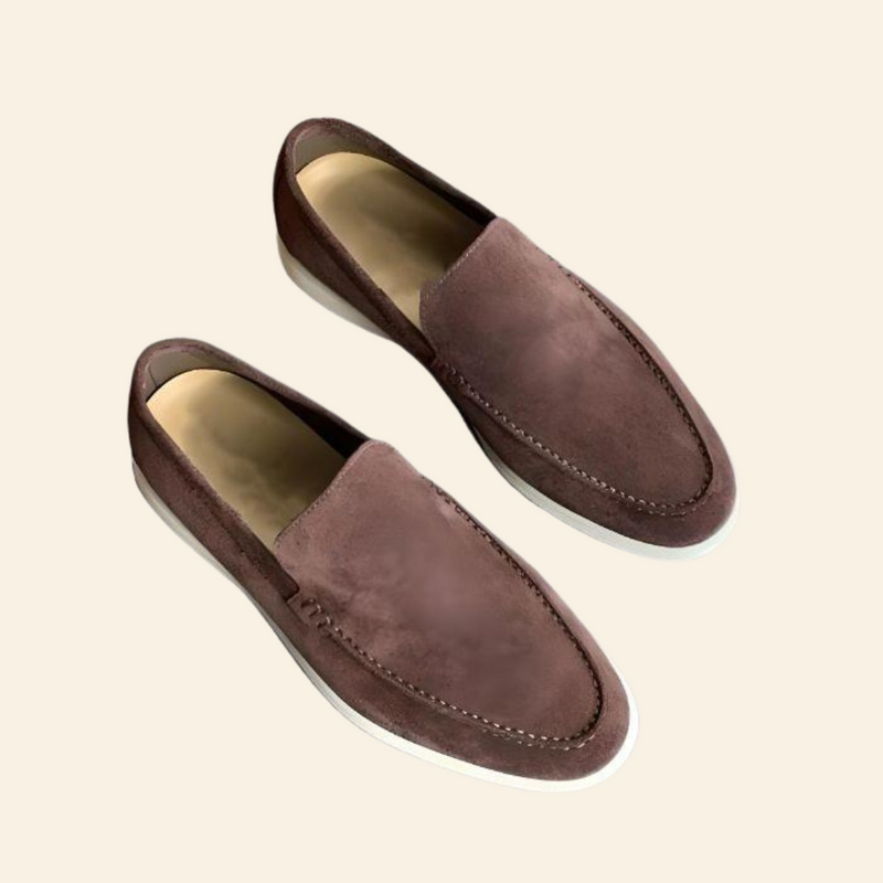 Stylish and Comfortable Suede Loafers - Mason-Chestnut-8-State of Style