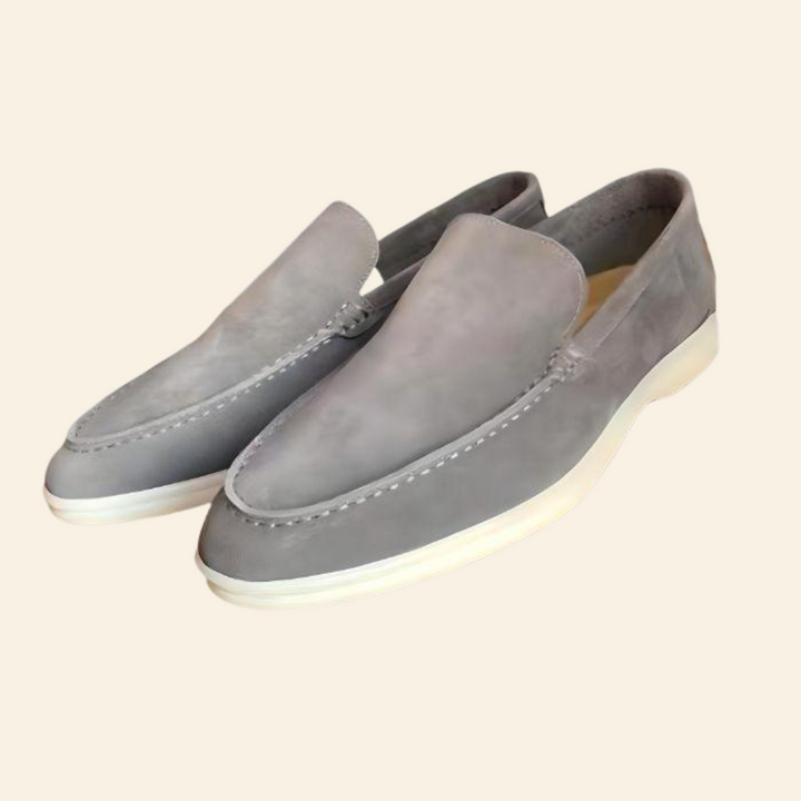 Stylish and Comfortable Suede Loafers - Mason-Grey-8-State of Style