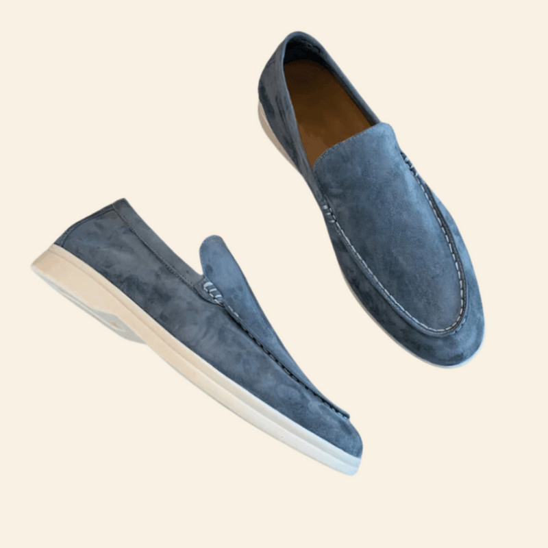Stylish and Comfortable Suede Loafers - Mason-Light Blue-8-State of Style