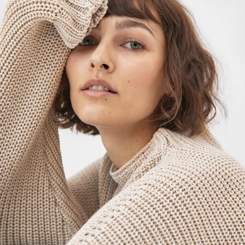 Stylish and Comfortable Women’s Sweater - Lila-Khaki-S-State of Style