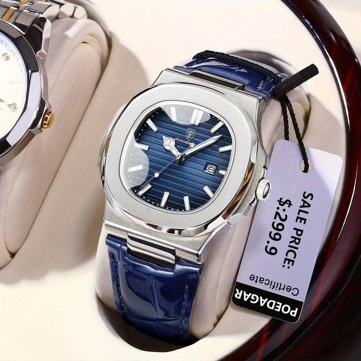 Stylish and Durable Men's Watch - ValorLuxe-Blue-State of Style