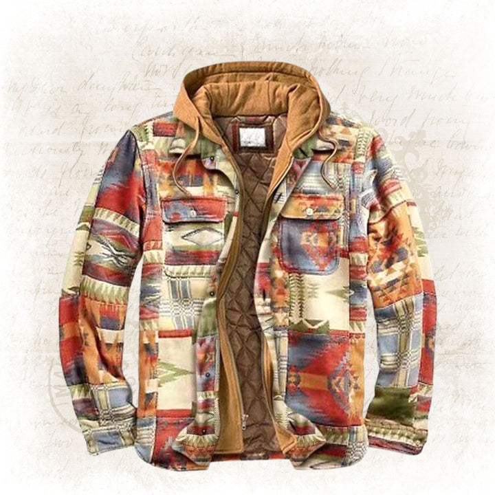 Stylish and Warm Winter Jacket - Evan-Vintage pattern-S-State of Style