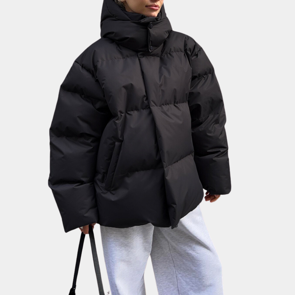 Stylish and Weatherproof Ladies Jacket - Windbreaker-Black-XS-State of Style