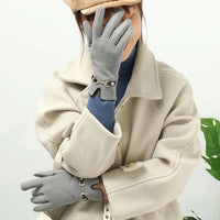 Stylish Autumn and Winter Gloves for Women - Amelia-Khaki-State of Style