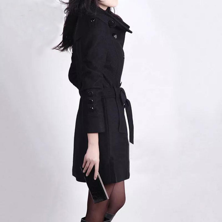 Stylish Belted Jacket for Women | Comfortable & Versatile-Brown-S-State of Style