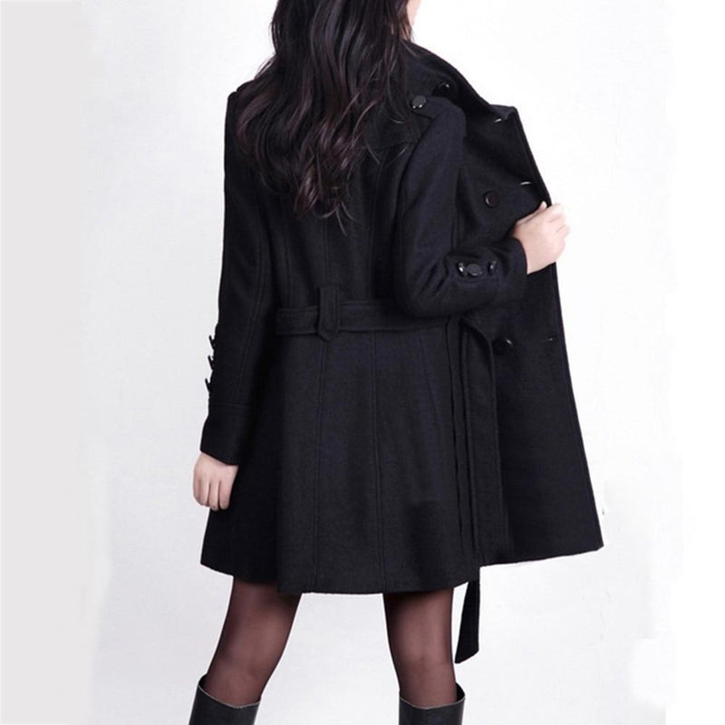 Stylish Belted Jacket for Women | Comfortable & Versatile-Brown-S-State of Style