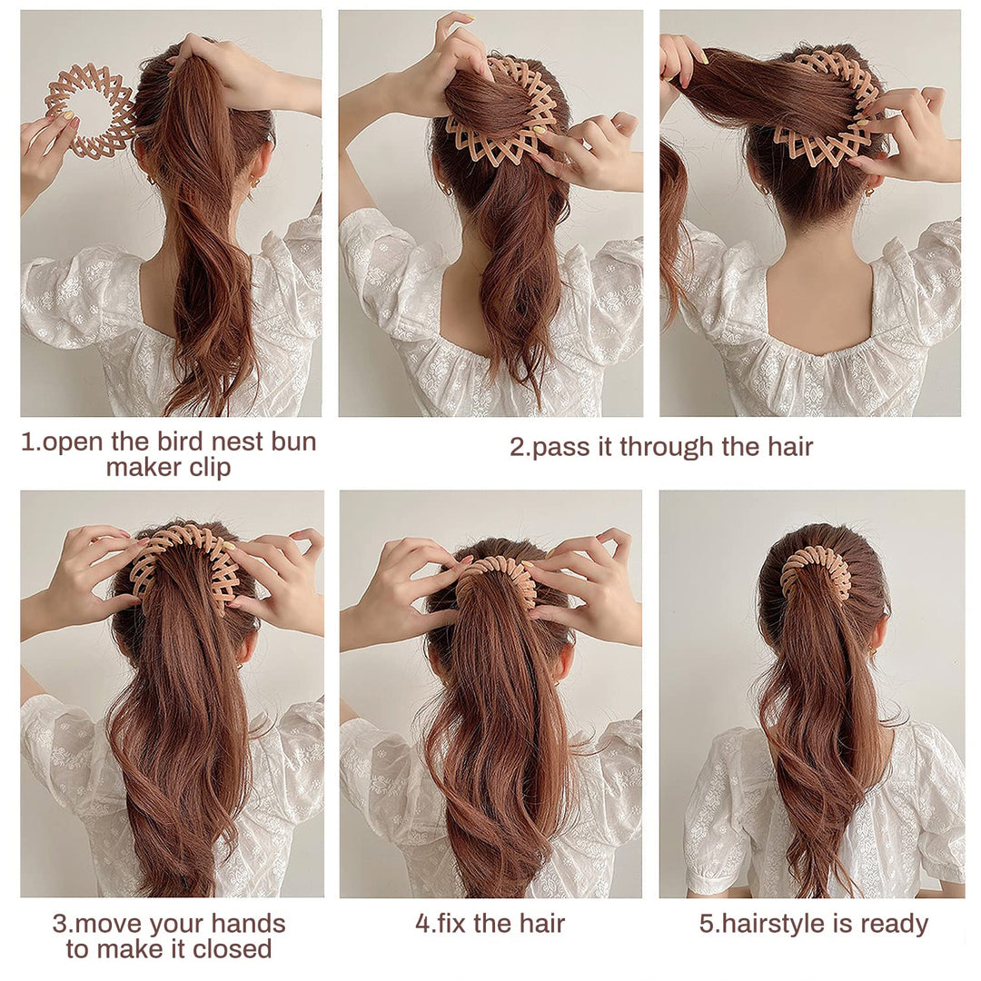 Stylish Bird's Nest Hair Clips - Set of 3-Set 1-State of Style