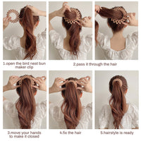 Stylish Bird's Nest Hair Clips - Set of 3-Set 1-State of Style