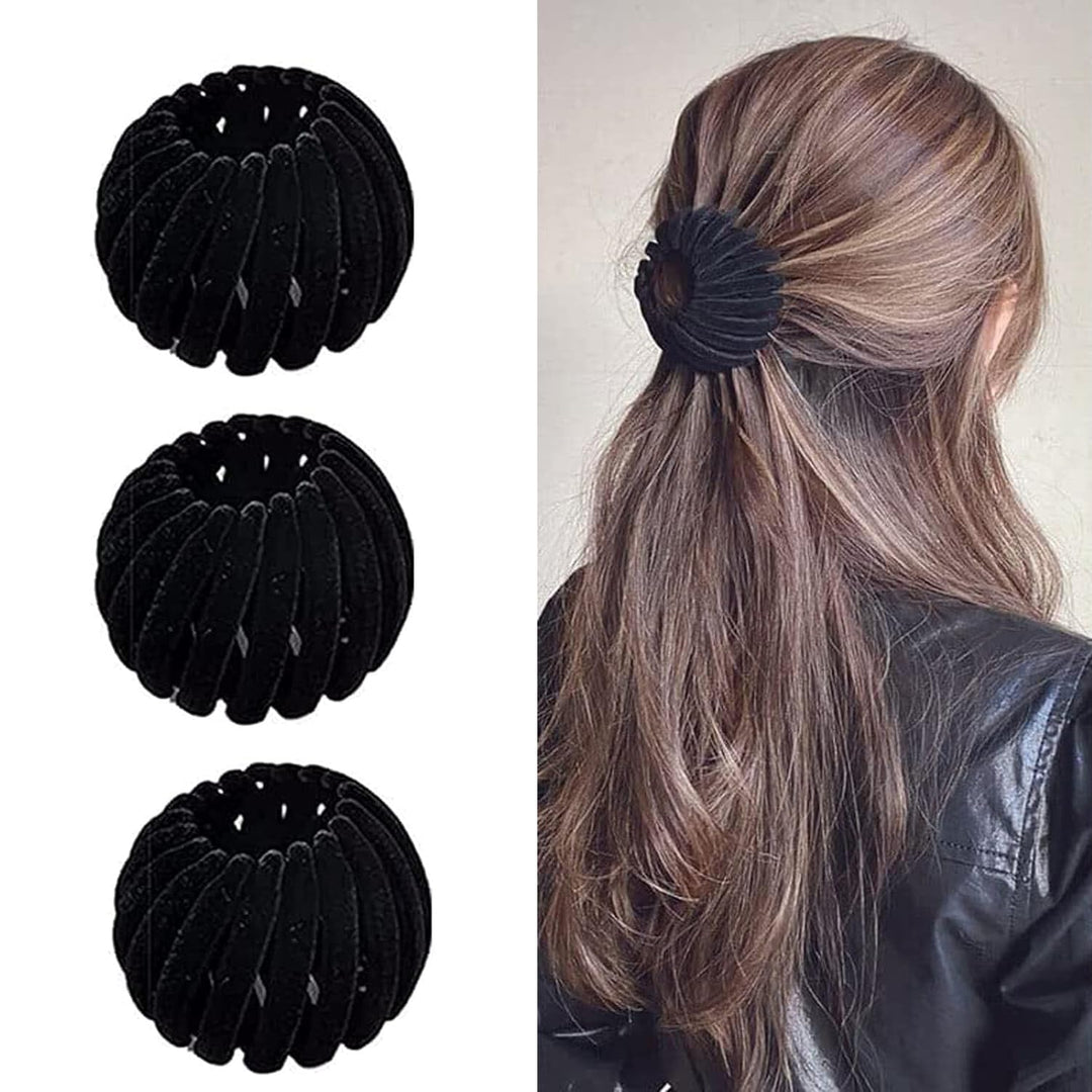 Stylish Bird's Nest Hair Clips - Set of 3-Set 4-State of Style