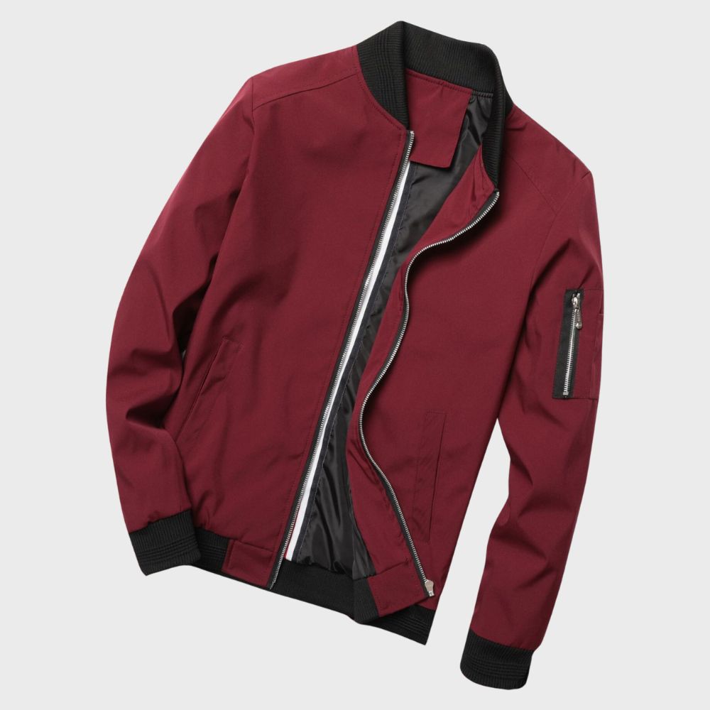 Stylish Bomber Jacket for Men - Rafa-Blue-M-State of Style