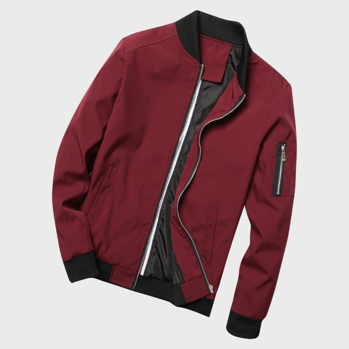 Stylish Bomber Jacket for Men - Rafa-Blue-M-State of Style