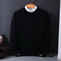 Stylish Cashmere Men's Sweater - Theo-Black-M-State of Style