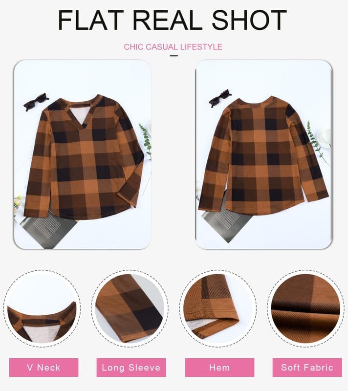 Stylish Casual Checked Ladies' Blouse - Lara-Black-S-State of Style