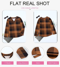 Stylish Casual Checked Ladies' Blouse - Lara-Black-S-State of Style