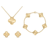 Stylish Clover Jewellery Set – Aurora-Gold-State of Style