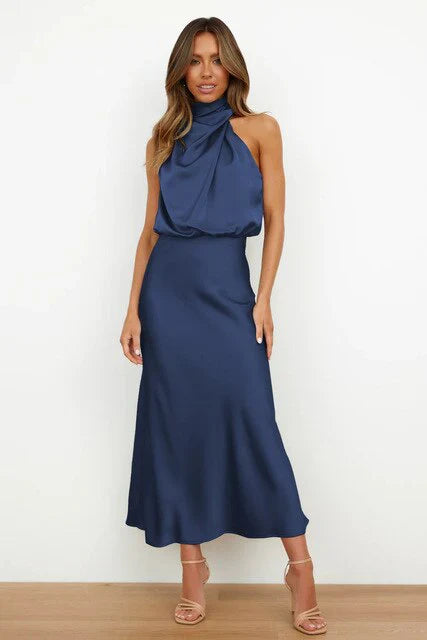 Stylish Cocktail Dress - Mila-Blue-S-State of Style