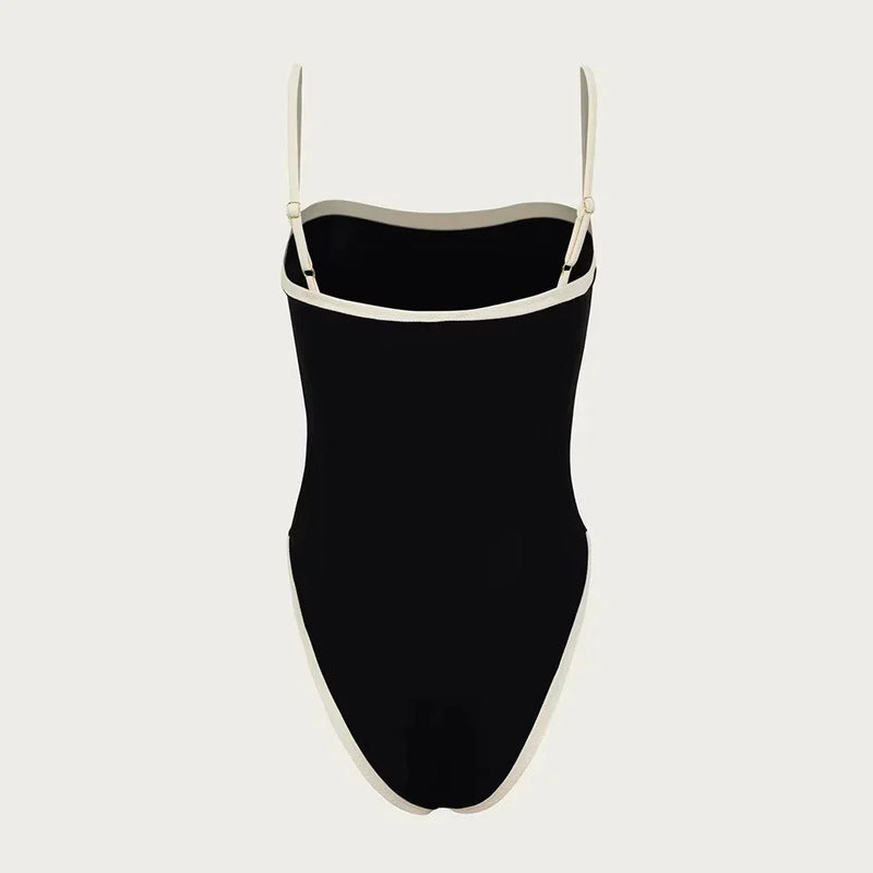 Stylish Colour Block Swimsuit – Sena-White-XS-State of Style