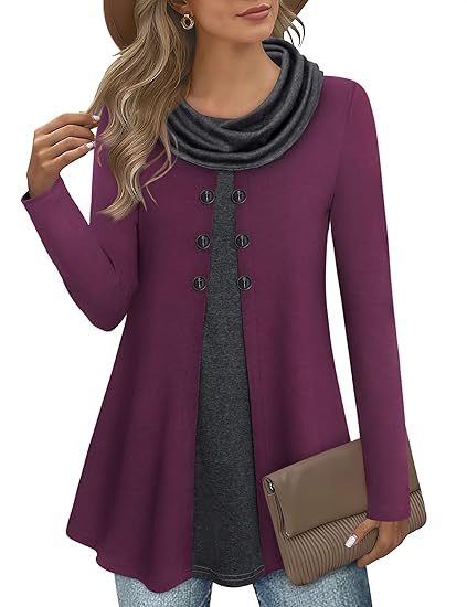 Stylish Colourblock Pullover Sweatshirt for Women - Bella-Magenta/Grey-S-State of Style