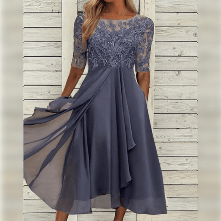 Stylish Comfortable Dress - Olivia-Grey-S-State of Style