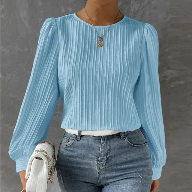 Stylish Comfortable Women's Sweater - Evelina-Blue-S-State of Style