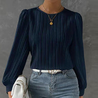 Stylish Comfortable Women's Sweater - Evelina-Dark blue-S-State of Style