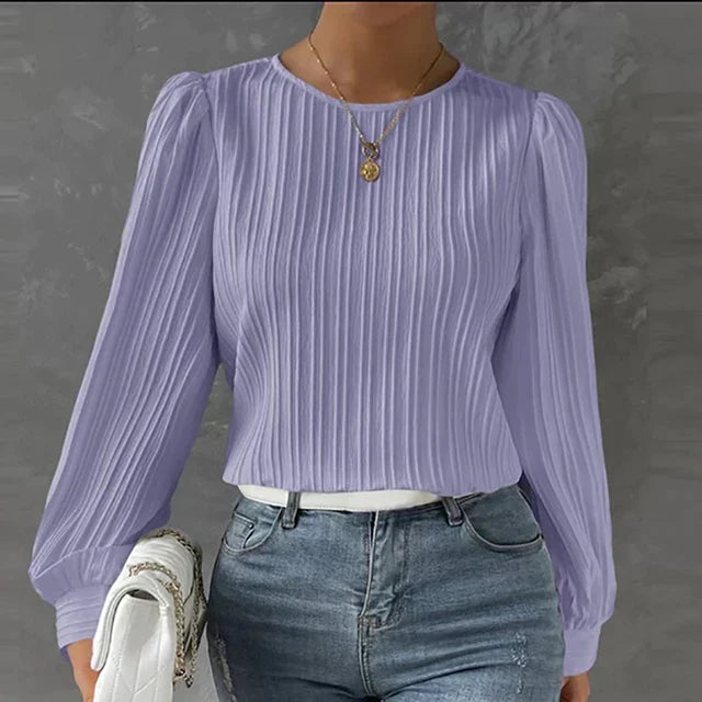 Stylish Comfortable Women's Sweater - Evelina-Purple-S-State of Style