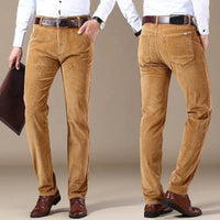 Stylish Corduroy Men’s Pants - Kenny-Khaki-28-State of Style