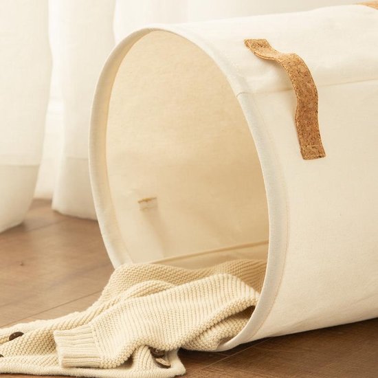 Stylish Cotton Linen Wash and Toy Basket - EcoNest-State of Style