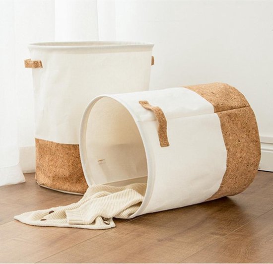 Stylish Cotton Linen Wash and Toy Basket - EcoNest-State of Style