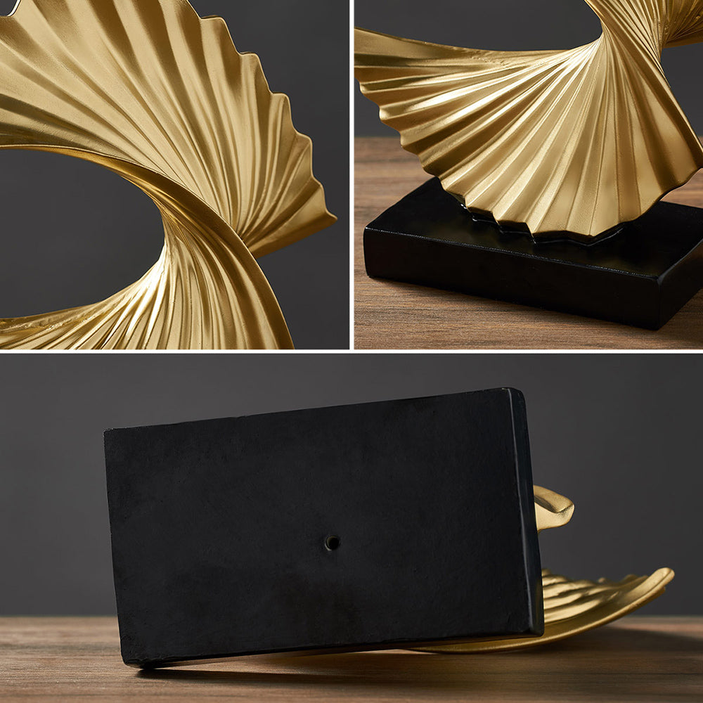Stylish Crescent Moon Sculpture - LunarGrace-Gold-State of Style
