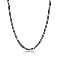 Stylish Cuban Link Necklace - Noah-Black-0.3 cm-State of Style