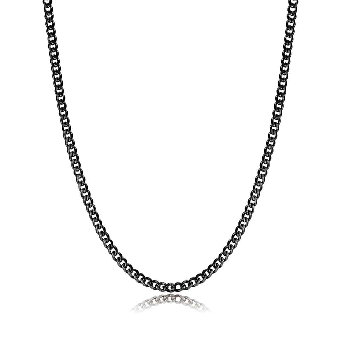 Stylish Cuban Link Necklace - Noah-Black-0.3 cm-State of Style